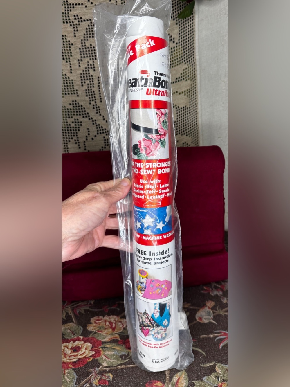 Therm O Web HeatnBond Ultra Hold Iron-On Adhesive 17" X 5 Yds Factory Sealed